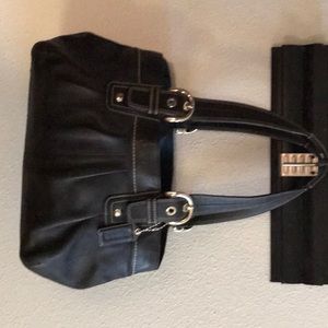Coach Legacy Black Leather Satchel